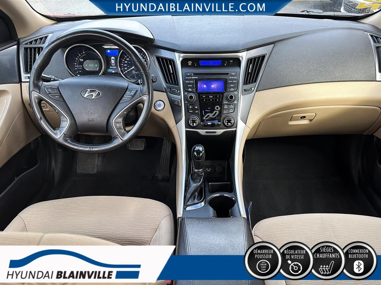 2013 Hyundai Sonata Hybrid HYBRID, 2.4L, BERLINE, MAGS, SIEGES CHAUFFANTS+ Image principale