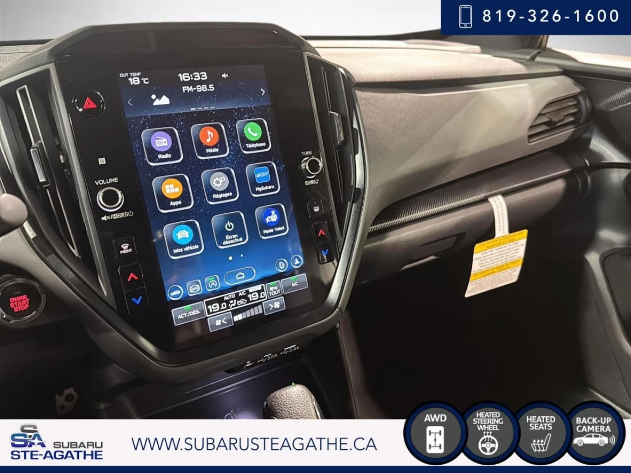 2024 Subaru Crosstrek Onyx AWD (CUIR+TOITOUVRANT+CARPLAY) Image principale