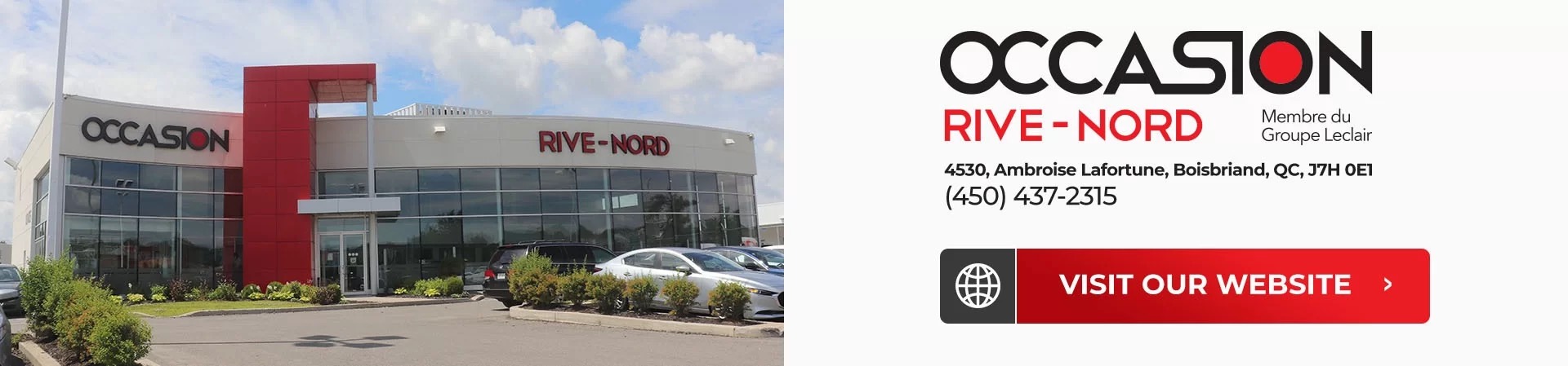 picture of a used cars dealership occasion rive-nord in boisbriand