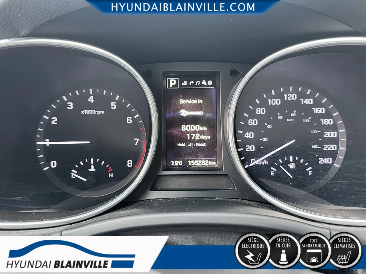 2018 Hyundai Santa Fe Sport AWD, 2.0T, LIMITED, CUIR, TOIT PANO+ Image principale