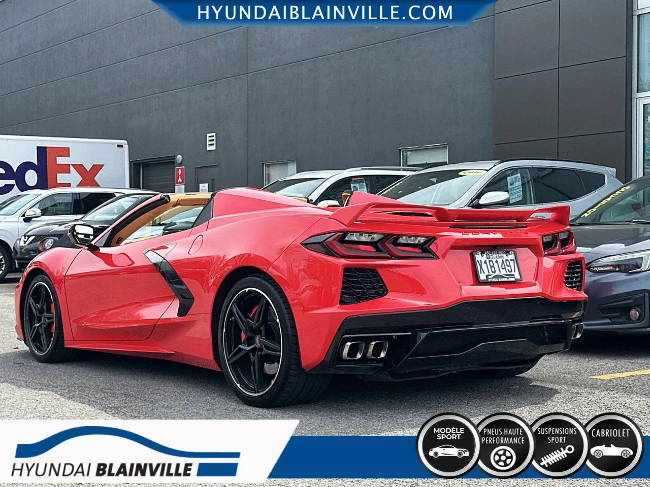2022 Chevrolet Corvette STINGRAY, 3LT, CONVERTIBLE, V8, 6.2L, 490HP Main Image