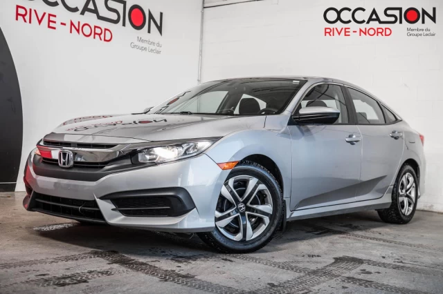 Honda Civic Sedan LX SIEGES.CHAUFF+BLUETOOTH+CAM.RECUL+REG.VITESSE 2016