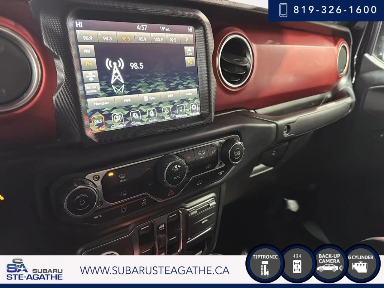 2020 Jeep Gladiator Rubicon 4x4 (TOITDUR+CAMRECUL) Image principale