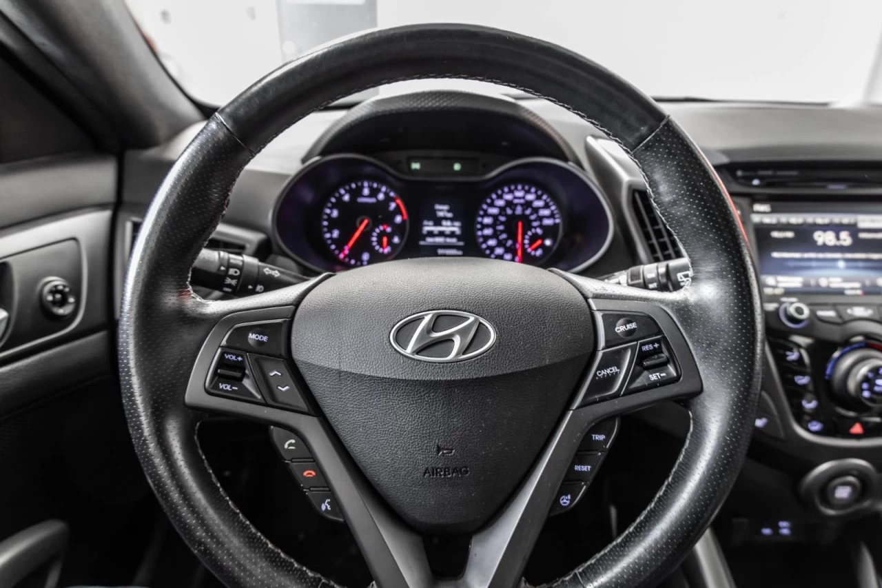 2016 Hyundai Veloster Turbo TOIT.OUVRANT+CUIR+CAM.RECUL+SIEGES.CHAUFF Main Image