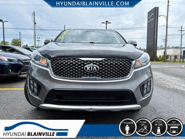 Kia Sorento SX, V6 3.3L, AWD, 7 PASSAGERS, CUIR, TOIT PANO+ 2018