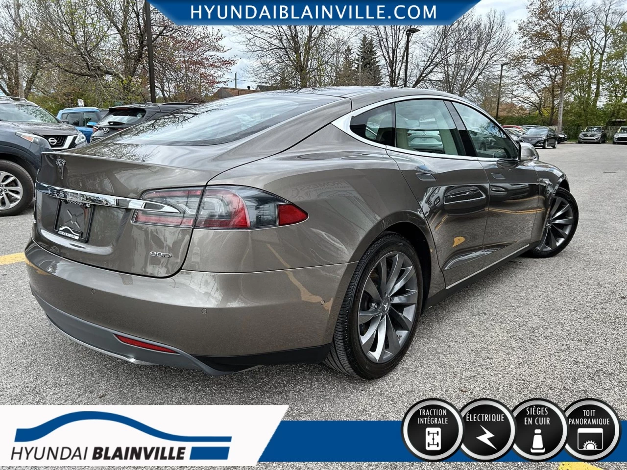 2016 Tesla Model S 90D, AWD, CUIR, TOIT PANO, NAVIGATION+ Image principale