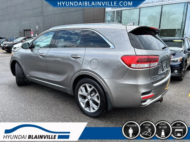 Kia Sorento SX, V6 3.3L, AWD, 7 PASSAGERS, CUIR, TOIT PANO+ 2018
