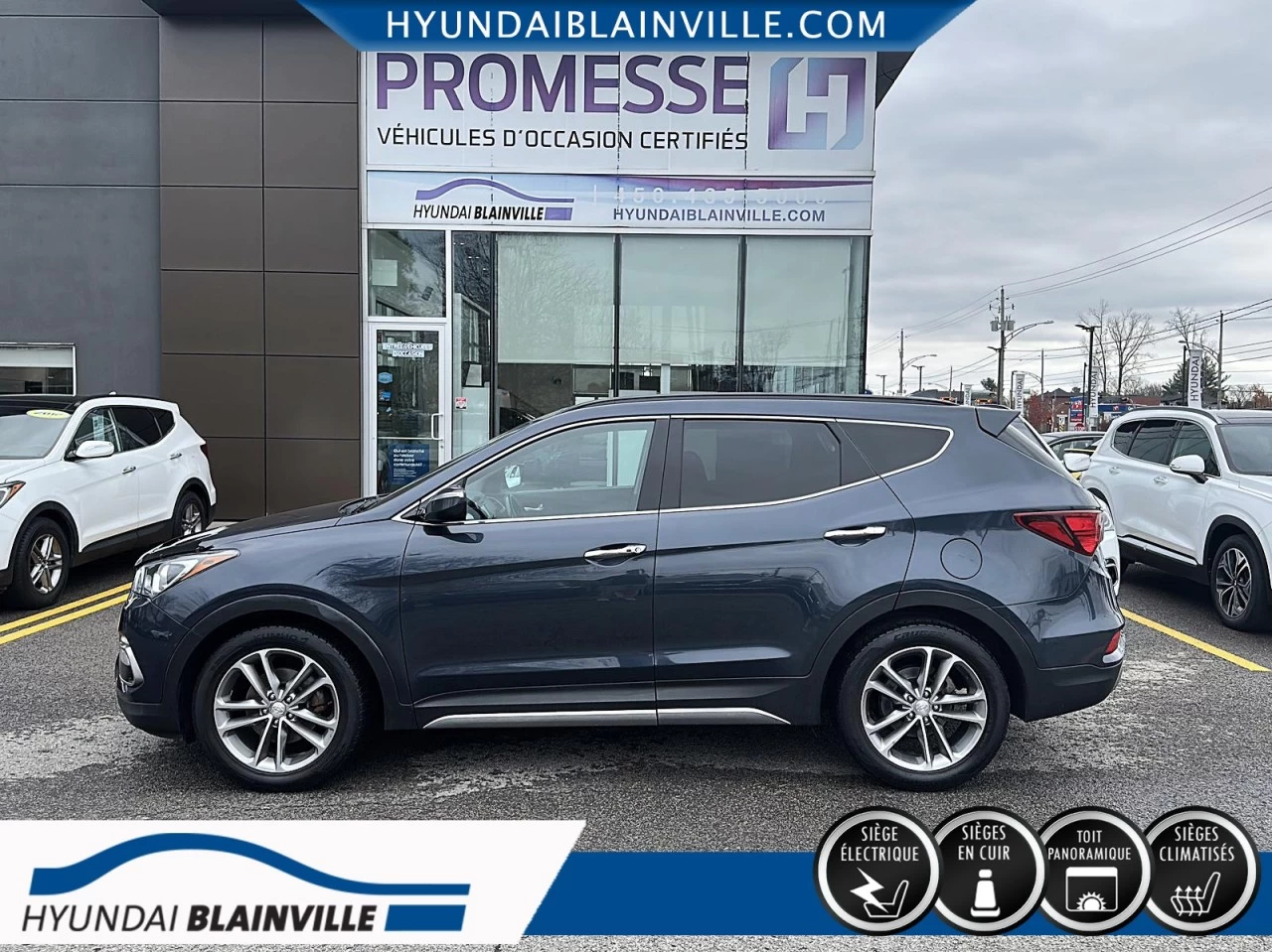 2018 Hyundai Santa Fe Sport AWD, 2.0T, LIMITED, CUIR, TOIT PANO+ Image principale