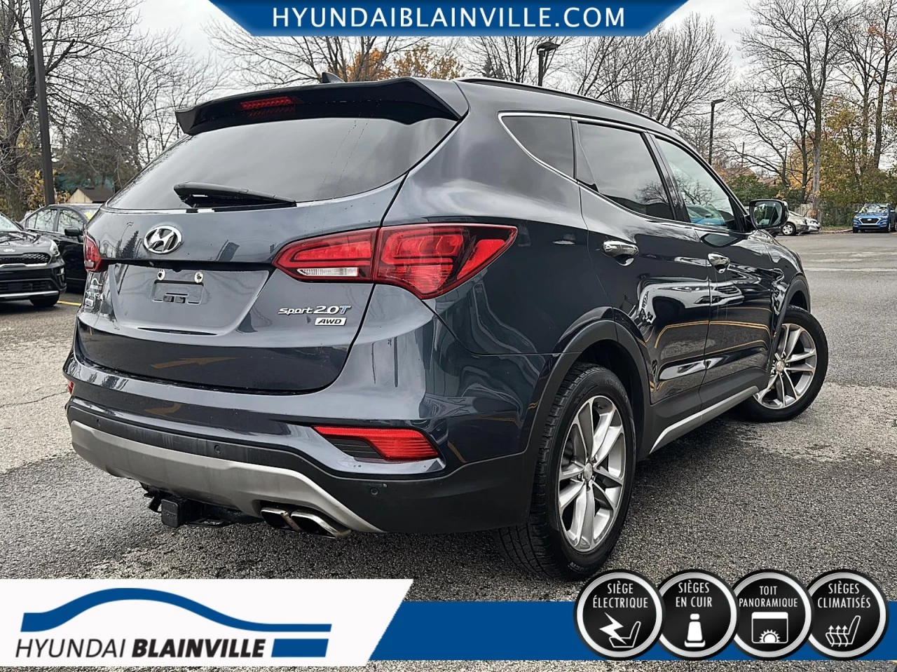 2018 Hyundai Santa Fe Sport AWD, 2.0T, LIMITED, CUIR, TOIT PANO+ Image principale