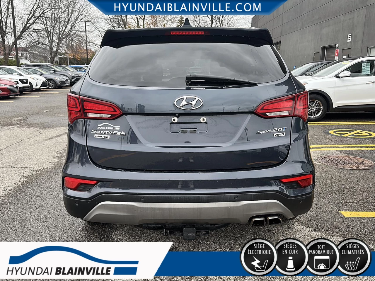 2018 Hyundai Santa Fe Sport AWD, 2.0T, LIMITED, CUIR, TOIT PANO+ Main Image
