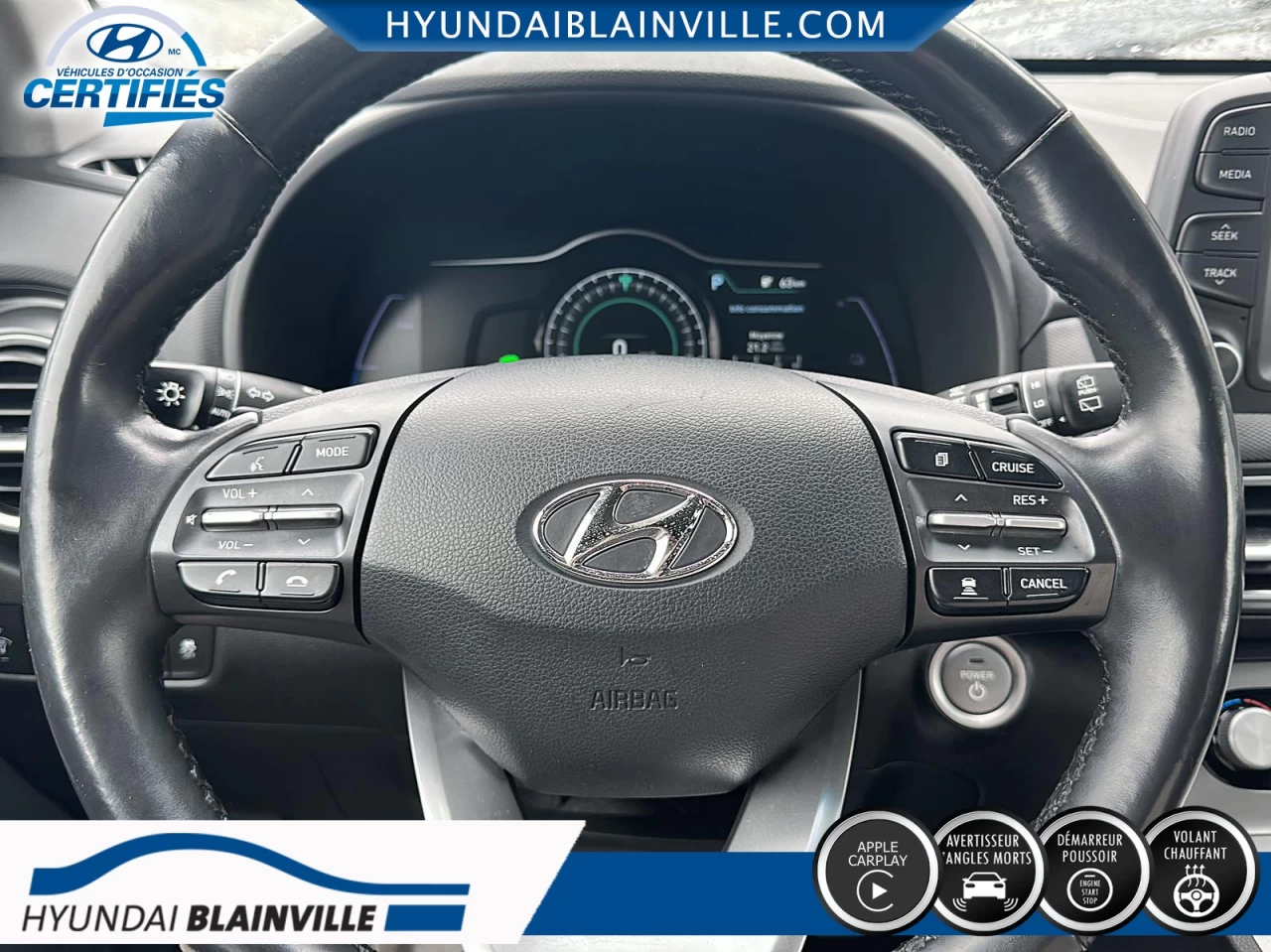 2019 Hyundai Kona electric PREFERRED, FWD, BANCS ET VOLANT CHAUFFANTS+ Image principale