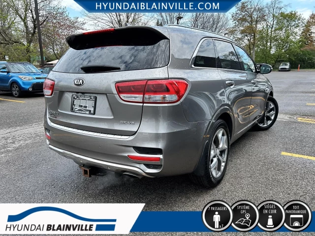 Kia Sorento SX, V6 3.3L, AWD, 7 PASSAGERS, CUIR, TOIT PANO+ 2018