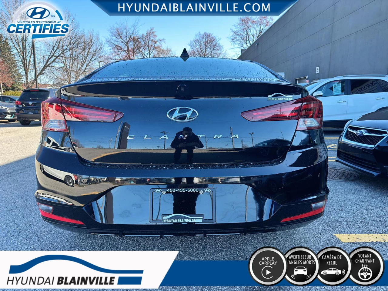 2019 Hyundai Elantra PREFERRED, AUTOMATIQUE, GR ELECT, A/C+ Image principale