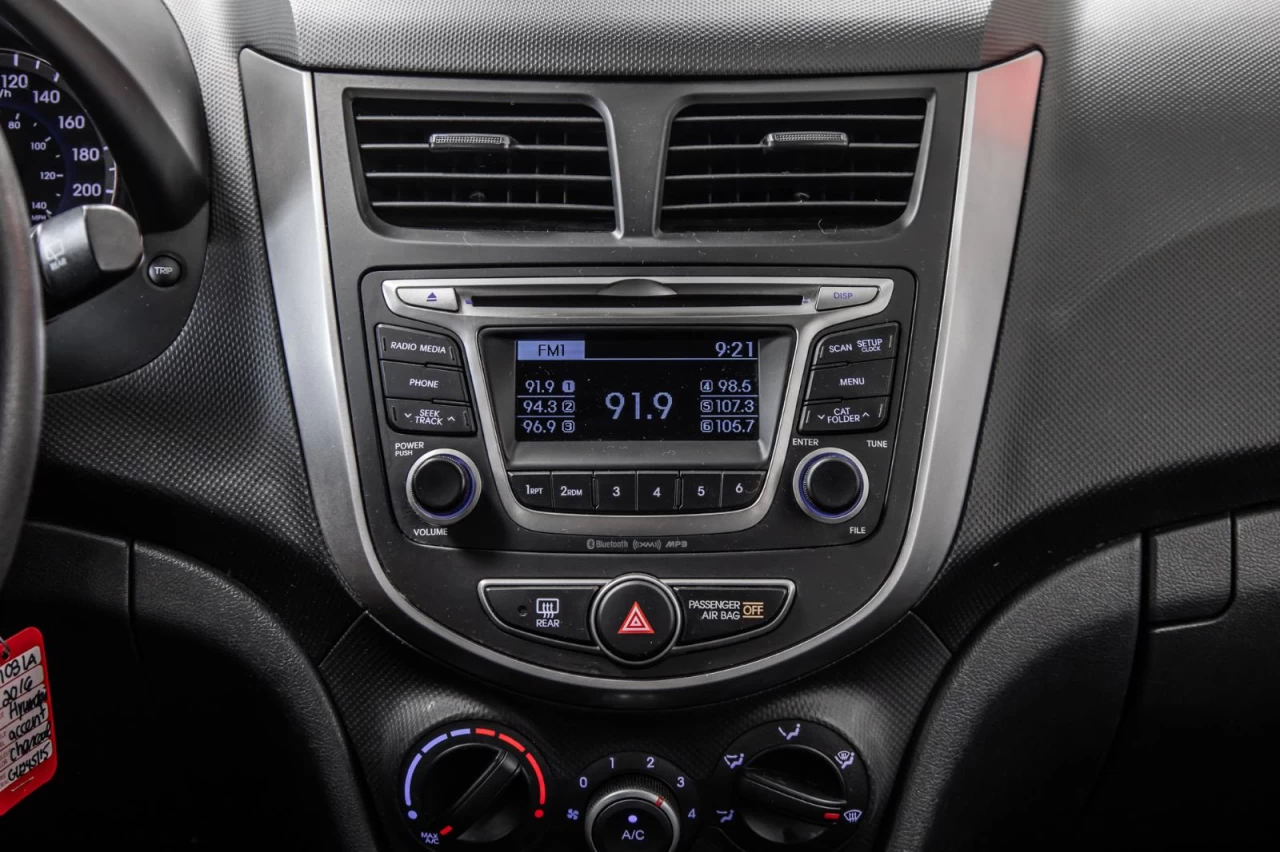 2016 Hyundai Accent GL  SIEGES.CHAUFF+BLUETOOTH+REG.VITESSE Image principale