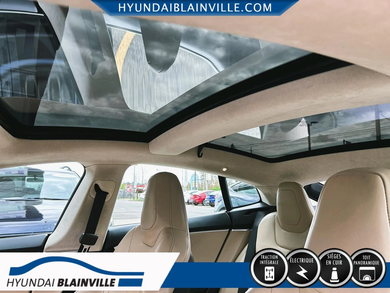 2016 Tesla Model S 90D, AWD, CUIR, TOIT PANO, NAVIGATION+ Image principale