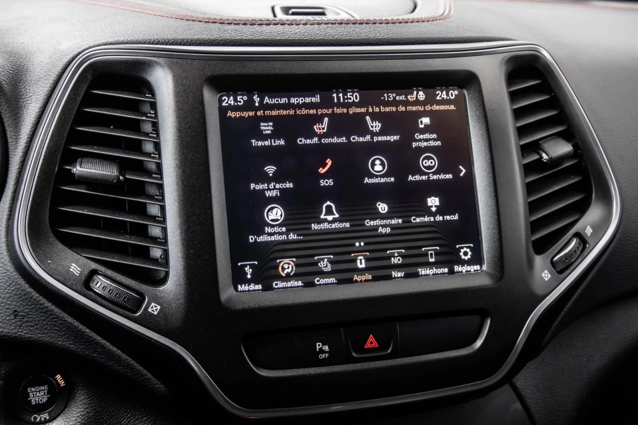 2020 Jeep Cherokee Trailhawk 4x4+NAVI+TOIT.PANO+CUIR+SIEGES.CHAUFF Image principale