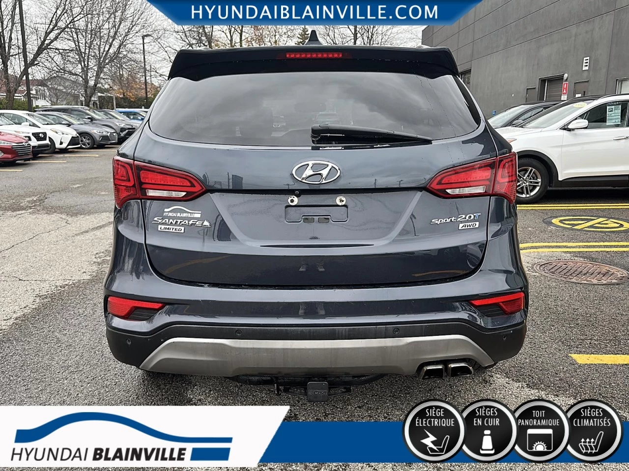 2018 Hyundai Santa Fe Sport AWD, 2.0T, LIMITED, CUIR, TOIT PANO+ Image principale