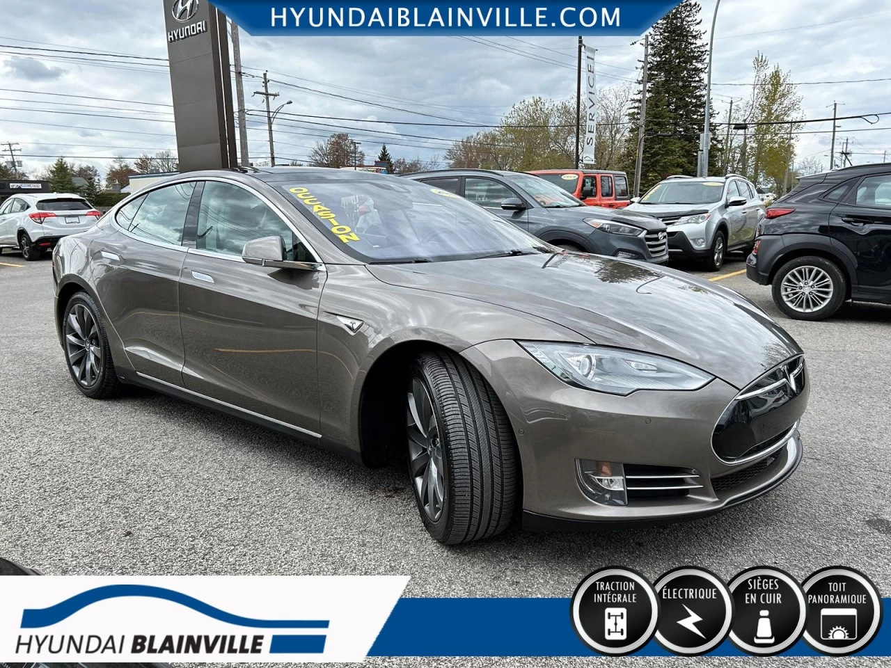2016 Tesla Model S 90D, AWD, CUIR, TOIT PANO, NAVIGATION+ Image principale