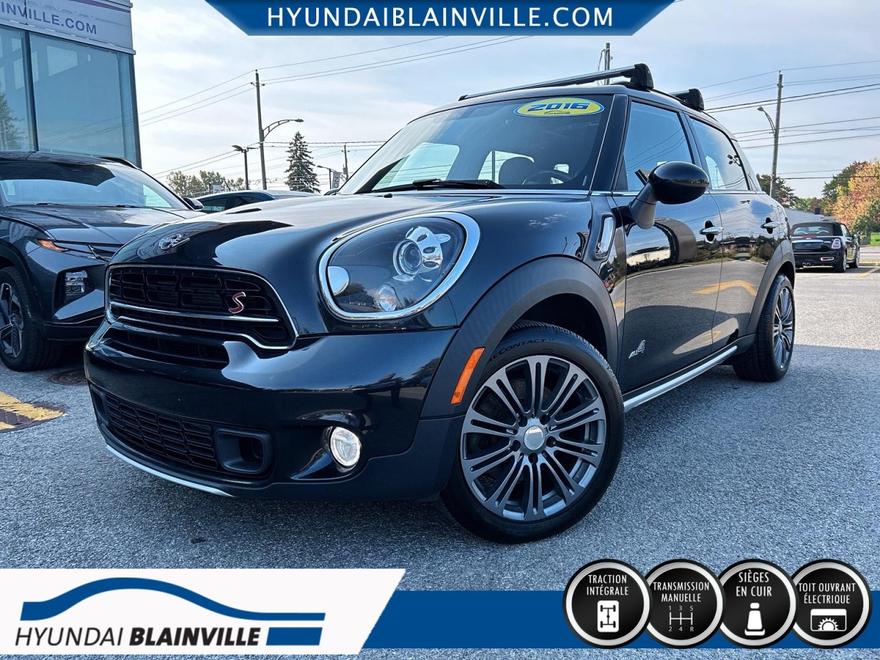MINI 2016 Countryman AWD, S, 1.6L, MANUELLE, CUIR, TOIT PANO+
